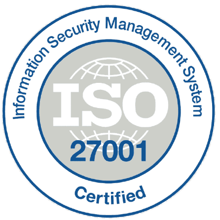 ISO/IEC 27001 certified